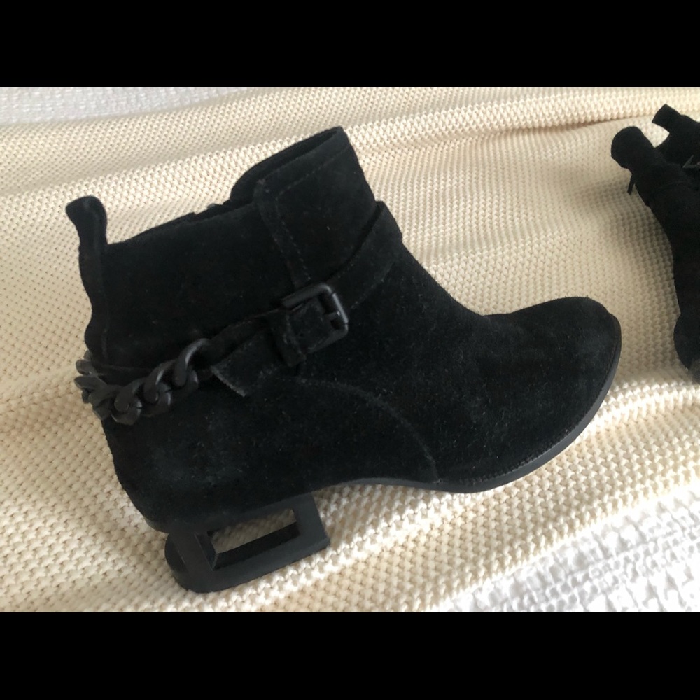 Jeffrey Campbell suede Axel booties
